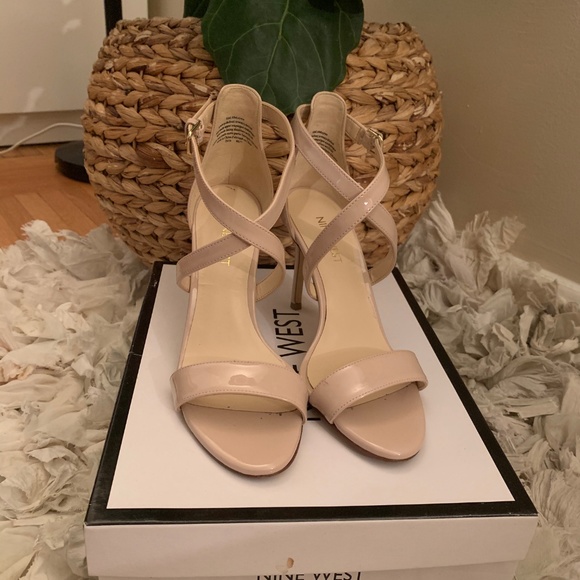 NINE WEST Nude Heeled Sandals (Worn once) - Picture 7 of 7